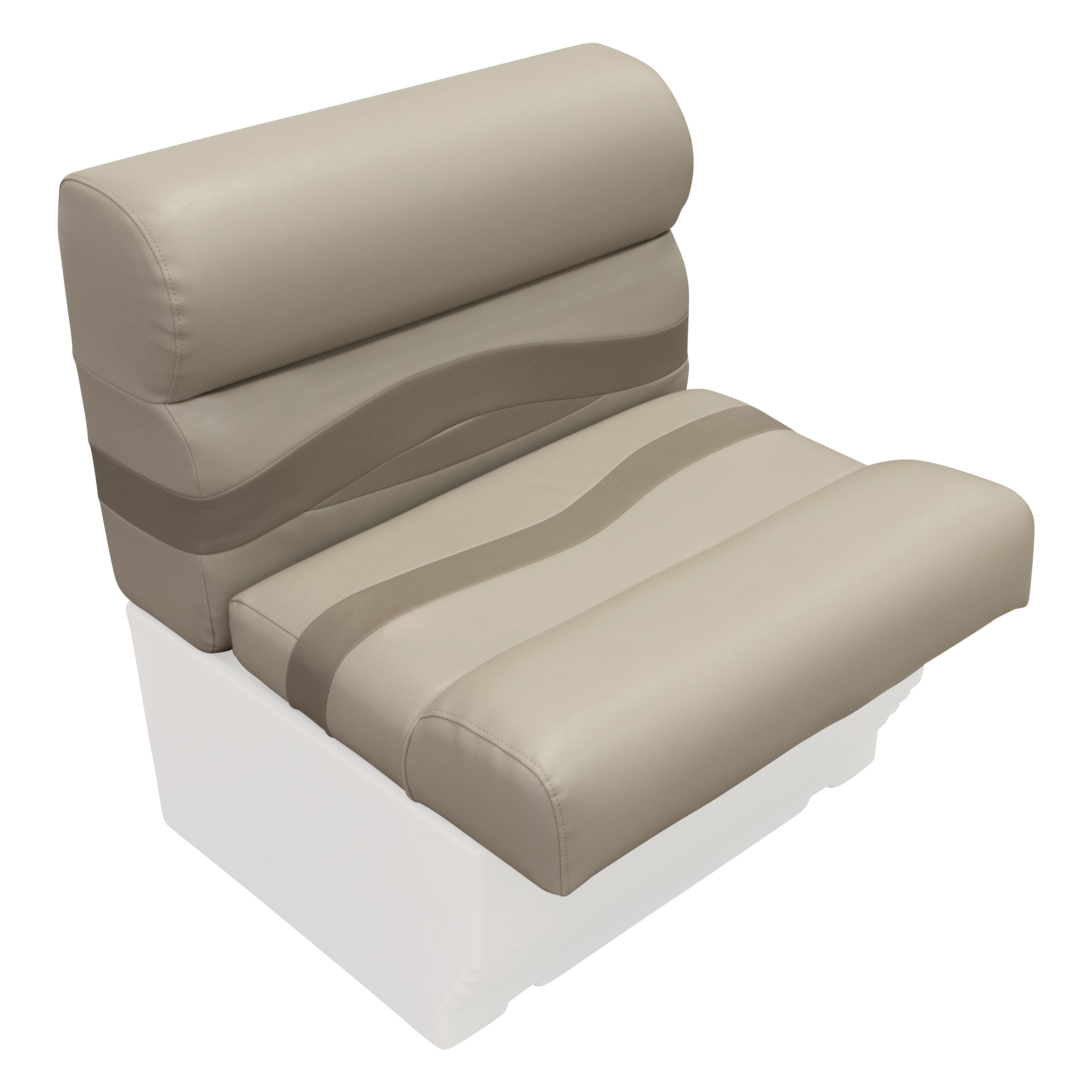 Wise BM1143-1749 Premier Series Pontoon 27″ Bench Cushion Set – Mocha Java / Mushroom / Cafe